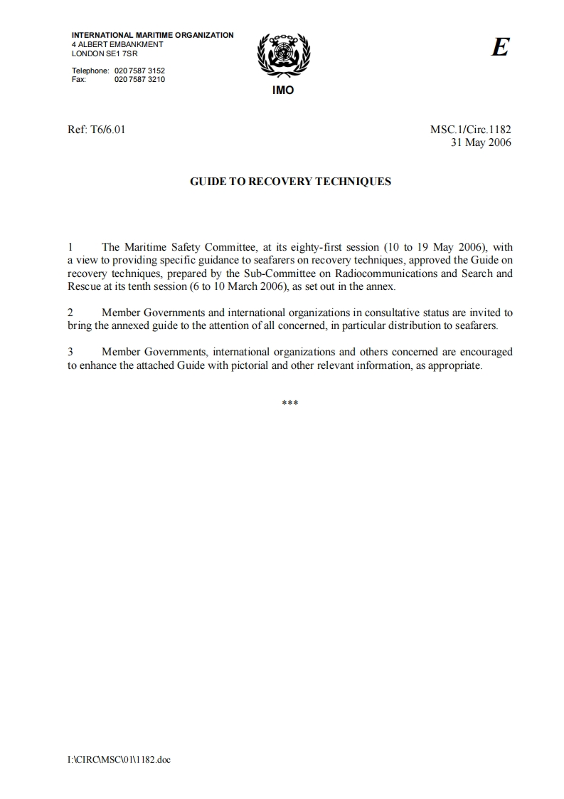 MSC.1-Circ.1182-GuideToRecoveryTechniques(Secretariat)