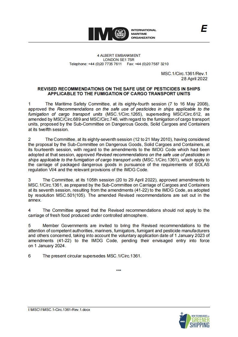 MSC.1-Circ.1361-Rev.1-Revisedrecommendationsonthesafeuseofpesticidesinshipsapplicabletothefumigationofcargotransportunits