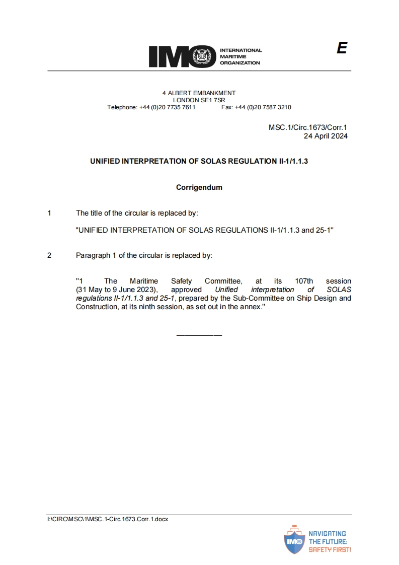 MSC.1-Circ.1673-Corr.1？-？Corrigendum？(Secretariat)