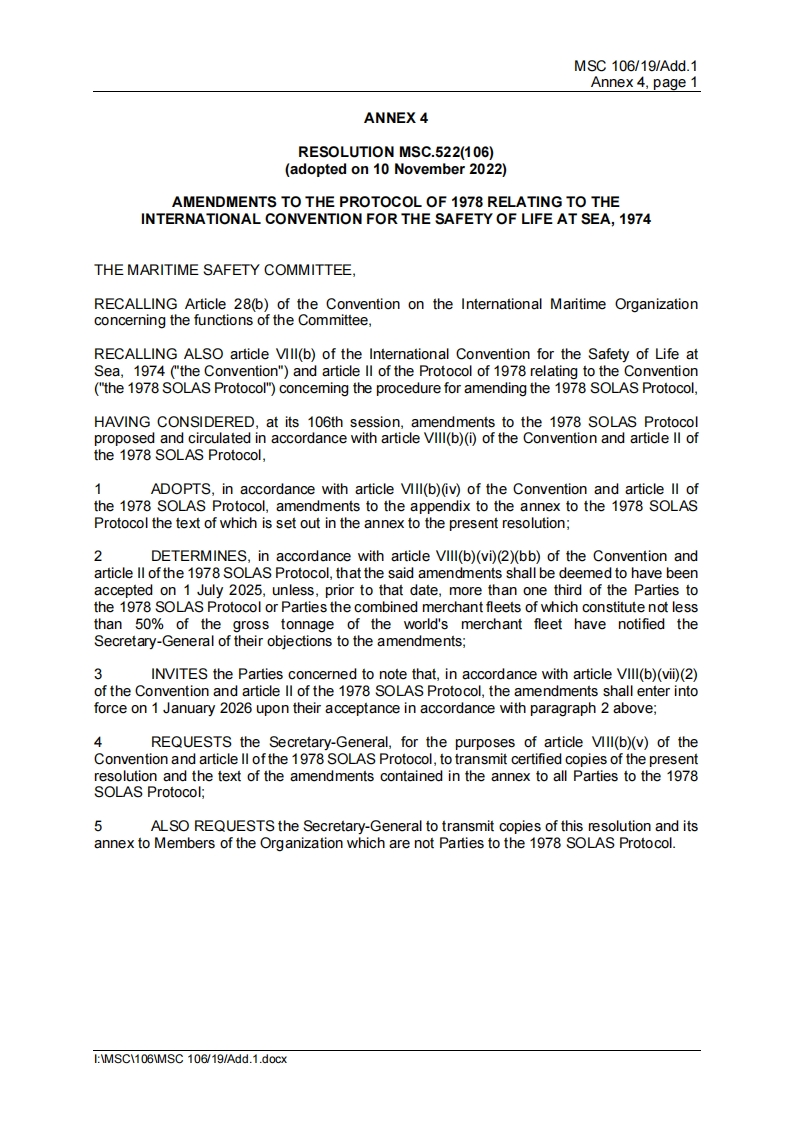 MSC.522(106)-Amendments？to？the？1978？SOLAS？Protocol