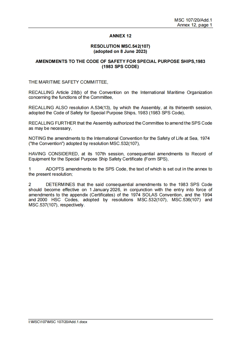 MSC.542(107)-Amendmentstothe1983SPSCode