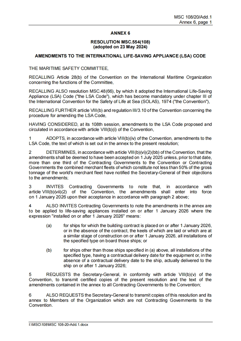 MSC.554(108)？-？Amendments？to？the？LSA？Code