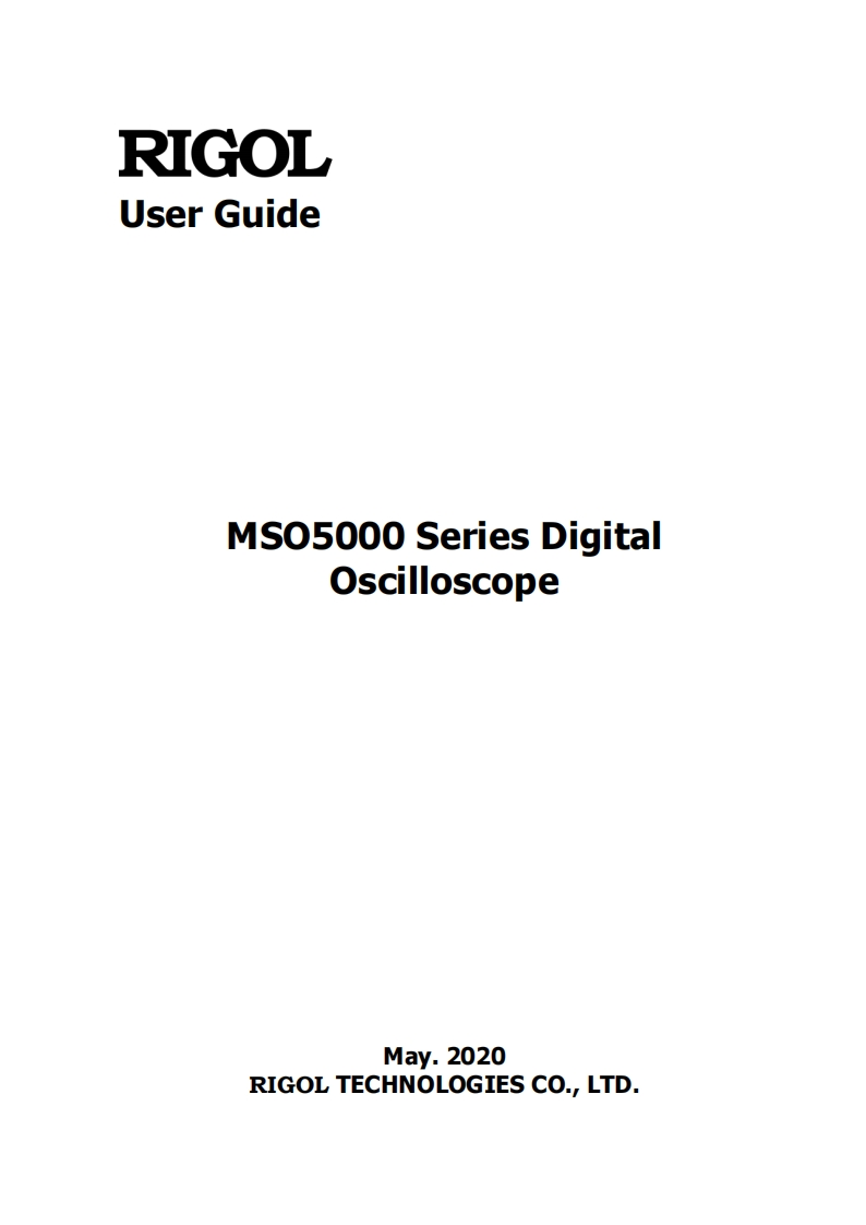 MSO5000_UserGuide操作说明书手册_EN-V2.0-1