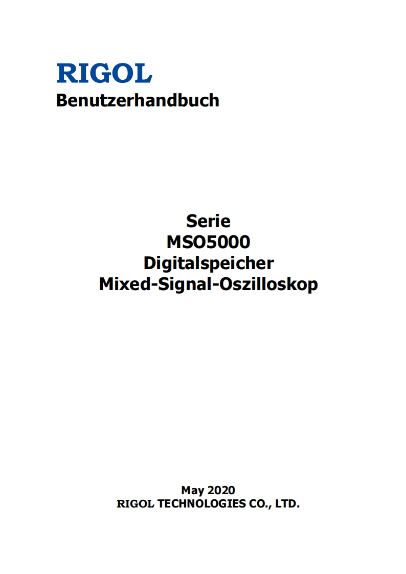 MSO5000_操作说明书手册_DE