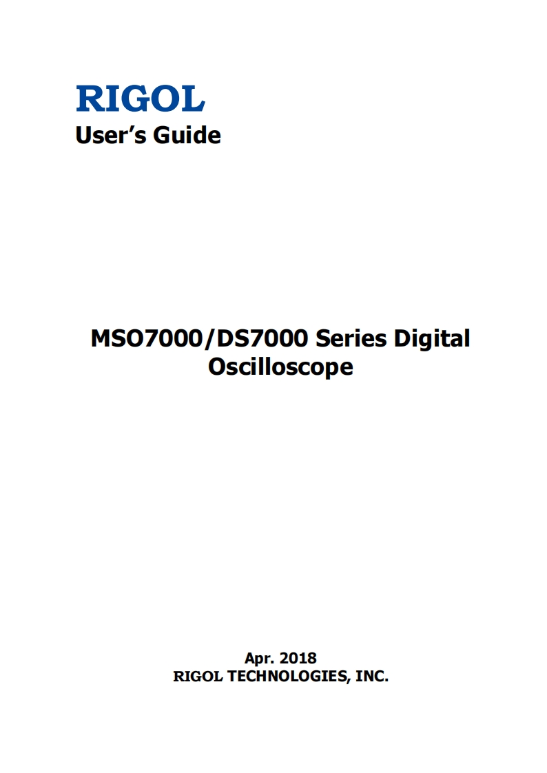 MSO7000DS7000_UserGuide操作说明书手册_EN