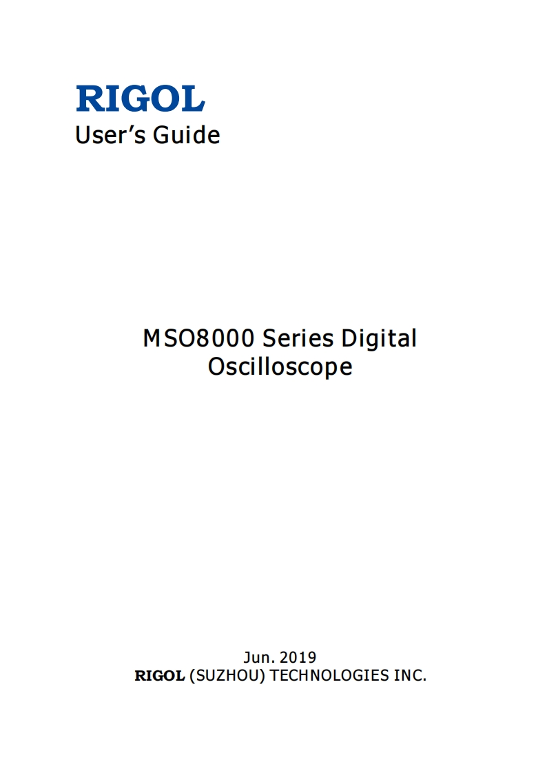MSO8000_操作说明书手册_EN