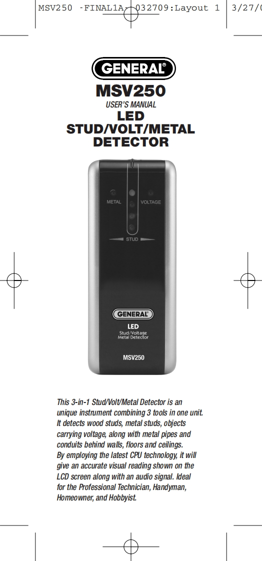 MSV250_手册说明书指南