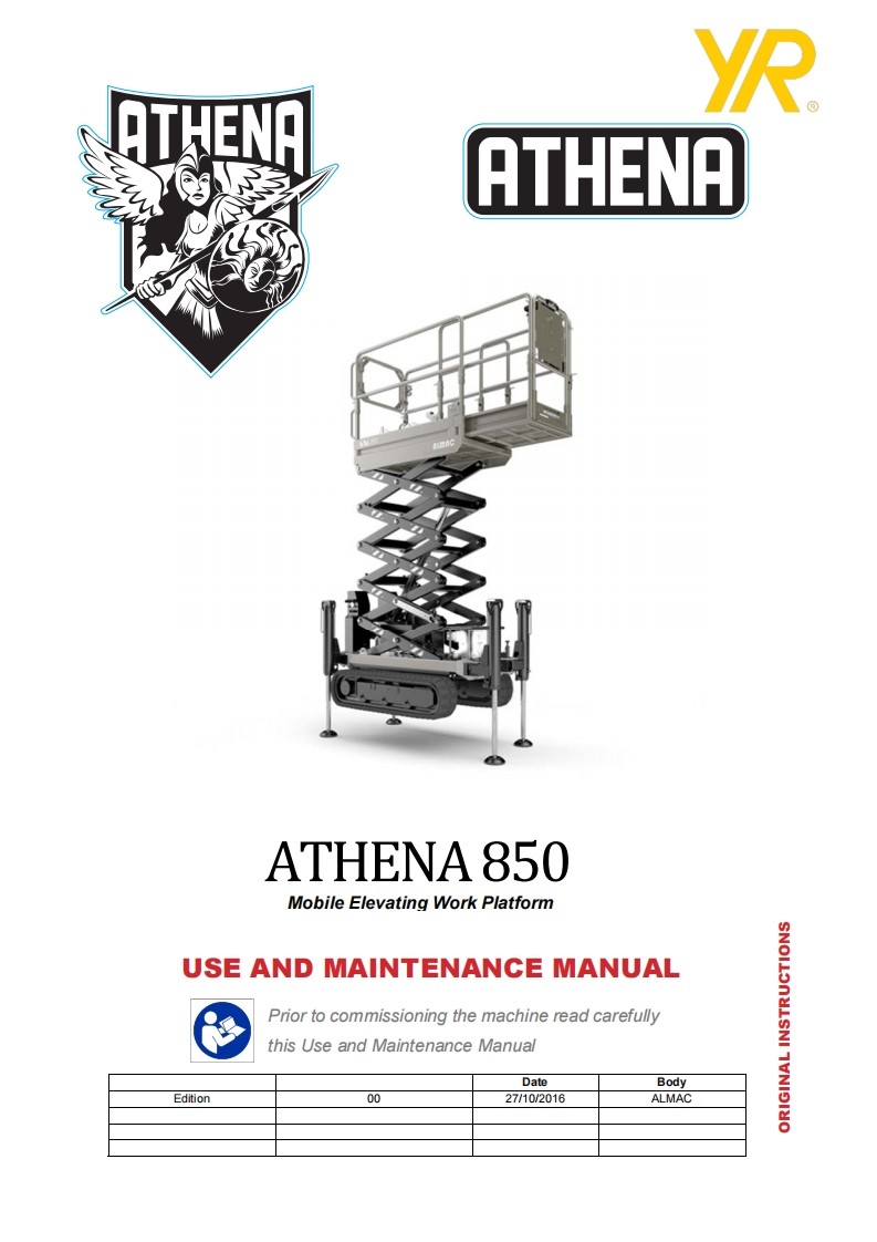 MUM_ATHENA850HE_ALM-Operators操作说明书手册