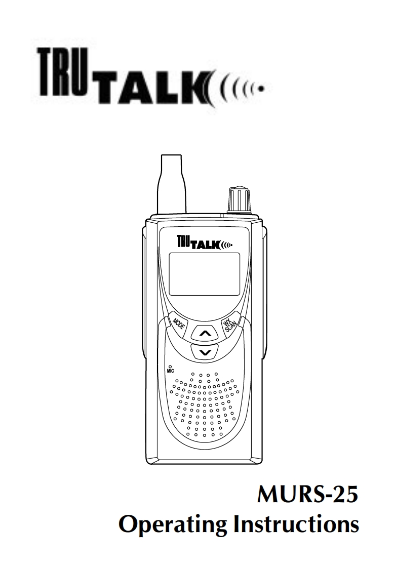 MURS-25操作说明书手册