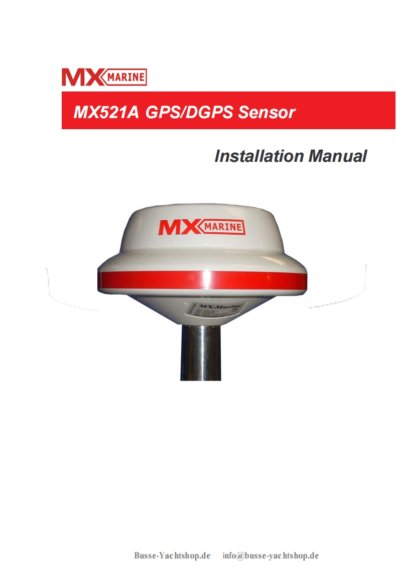 MX521A-Manual操作说明书手册