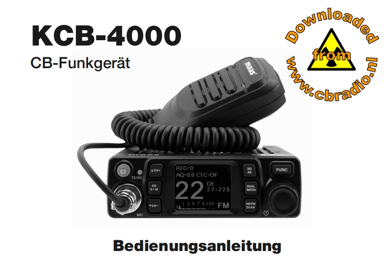 Maas_KCB-4000_DE操作说明书手册