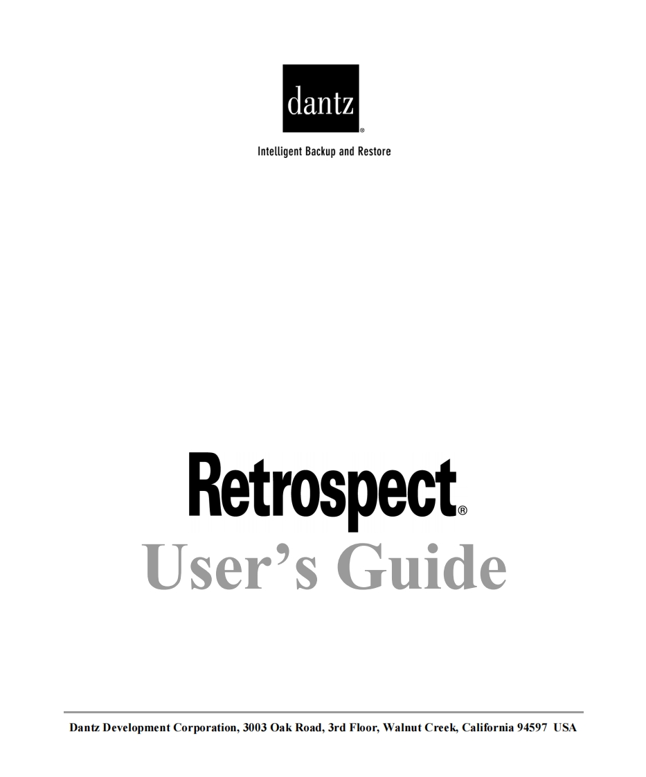 Mac_Retrospect_6_操作说明书手册-EN