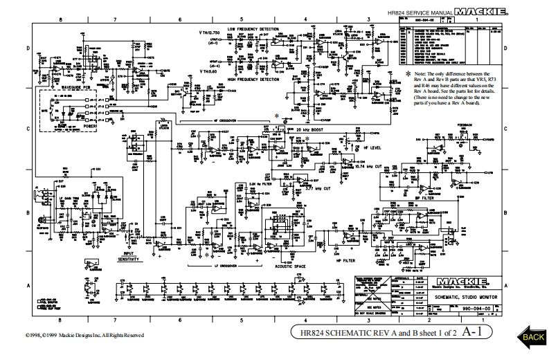 Mackie-HR824-Service-Manual维修服务手册说明书含电器原理图
