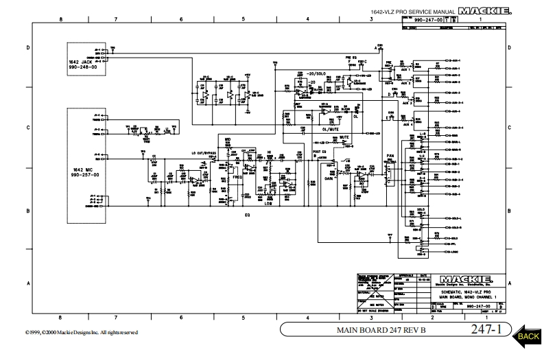 Mackie_1642-VLZ_Pro_Main_(A)_Schematic电器原理图s