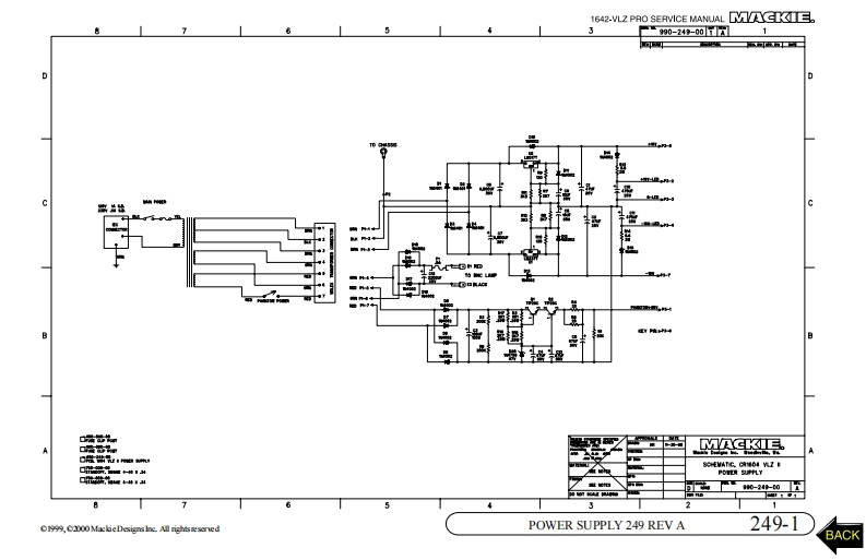 Mackie_1642-VLZ_Pro_Power_Supply_Schematic电器原理图s