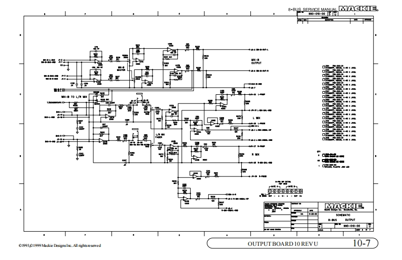 Mackie_8-Bus_Output_(Vol.3)_Schematic电器原理图s