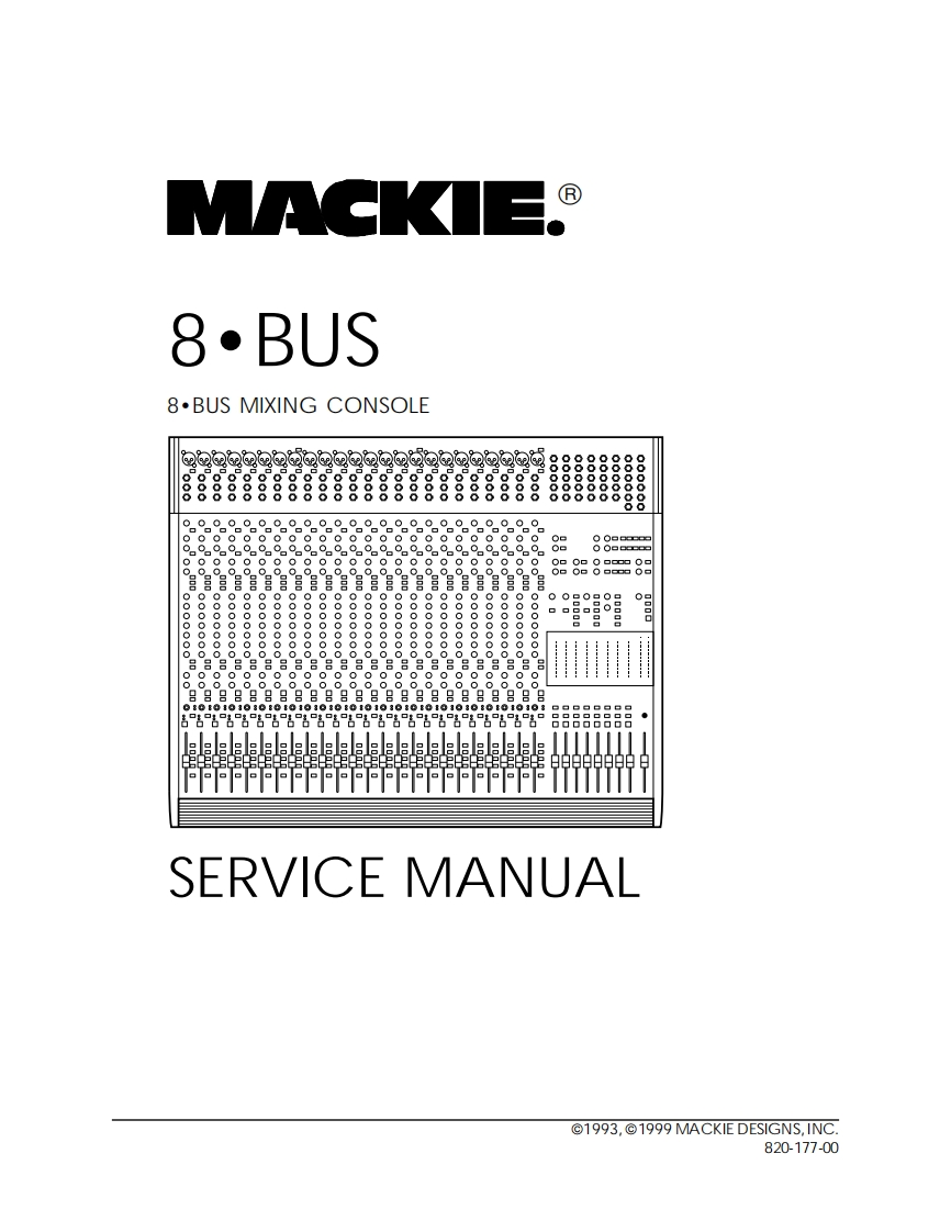 Mackie_8-Bus_Service_Manual维修服务手册含电器原理图