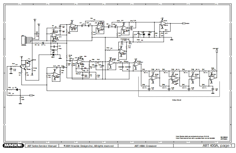 Mackie_ART400A_Active_Speaker_Schematic电器原理图s