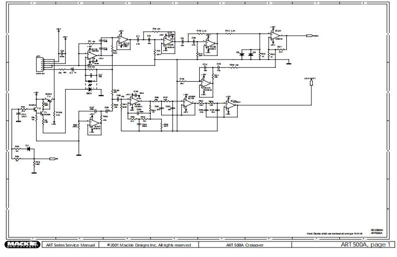 Mackie_ART500A_Active_Speaker_Schematic电器原理图s