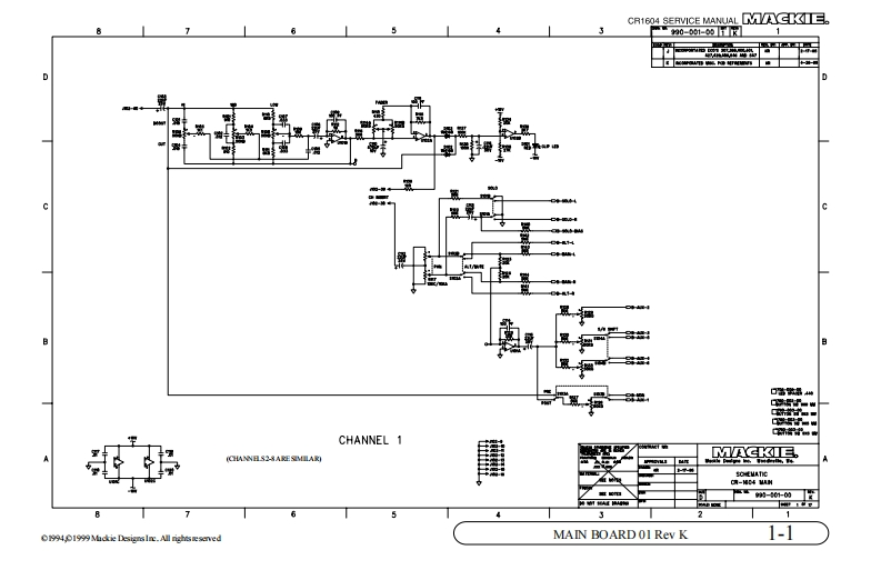 Mackie_CR1604_Main_Board_Schematic电器原理图s