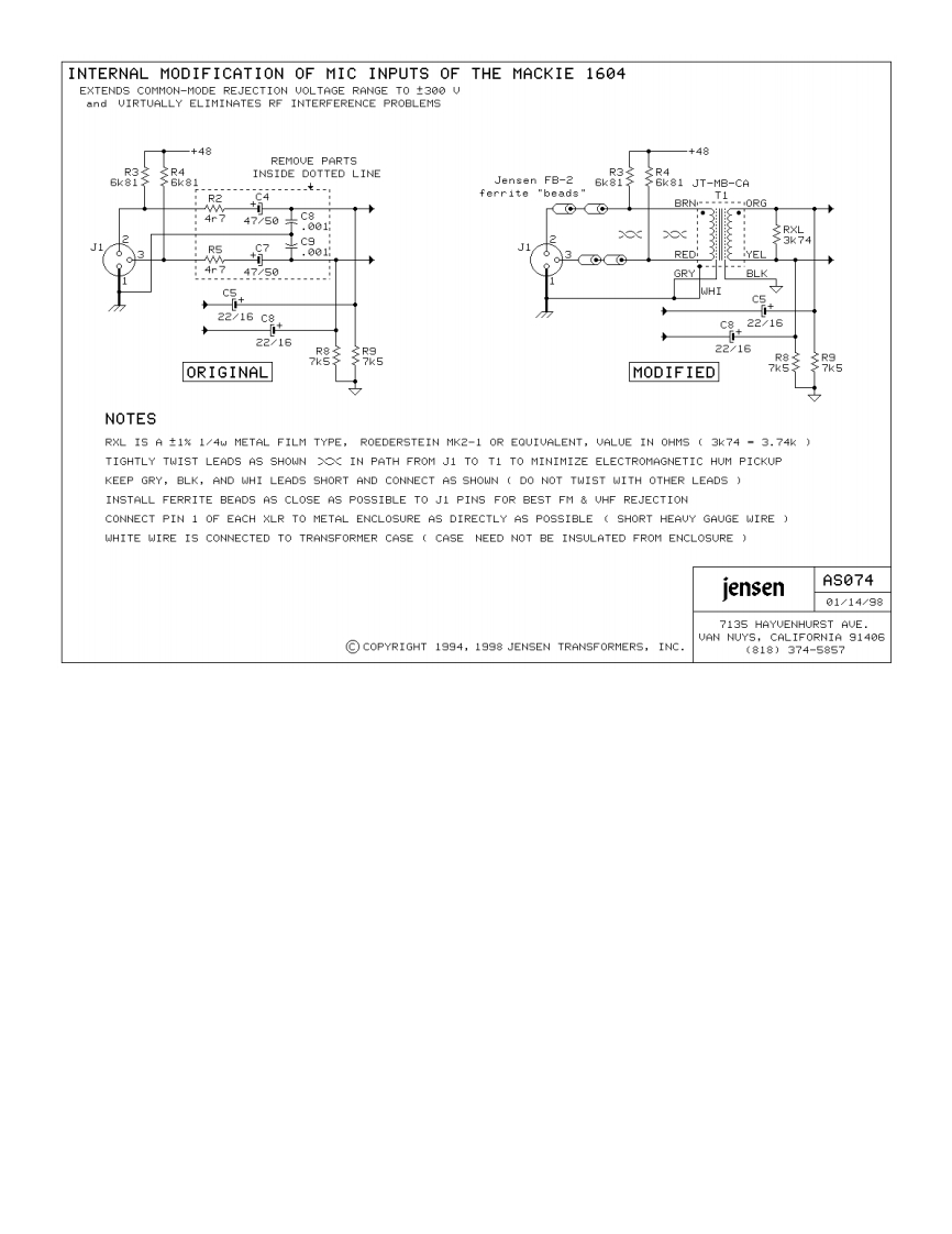 Mackie_CR1604_RF_Input_Modification