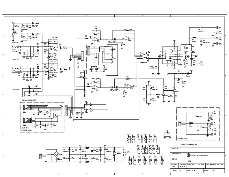 Mackie_CR3_Schematic电器原理图