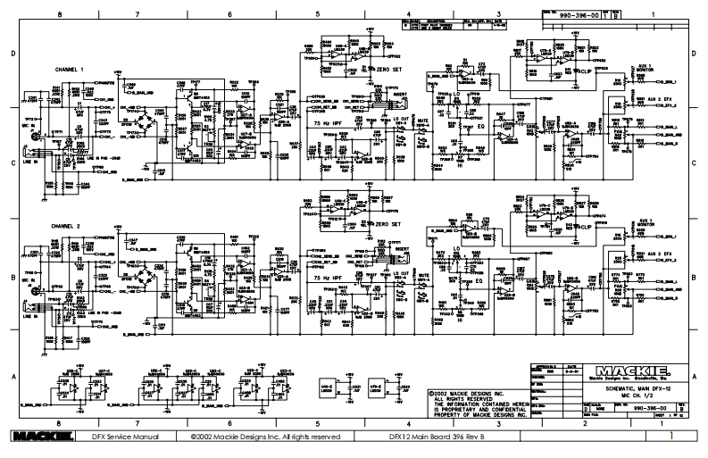 Mackie_DFX-12_Channel_Schematic电器原理图s