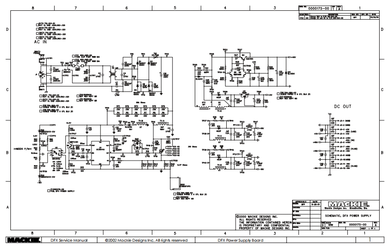 Mackie_DFX_Power_Supply_Schematic电器原理图