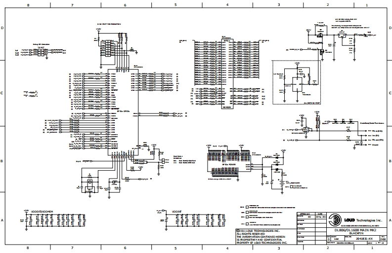 Mackie_DL806-_DL1608_Main_MKII_Schematic电器原理图s