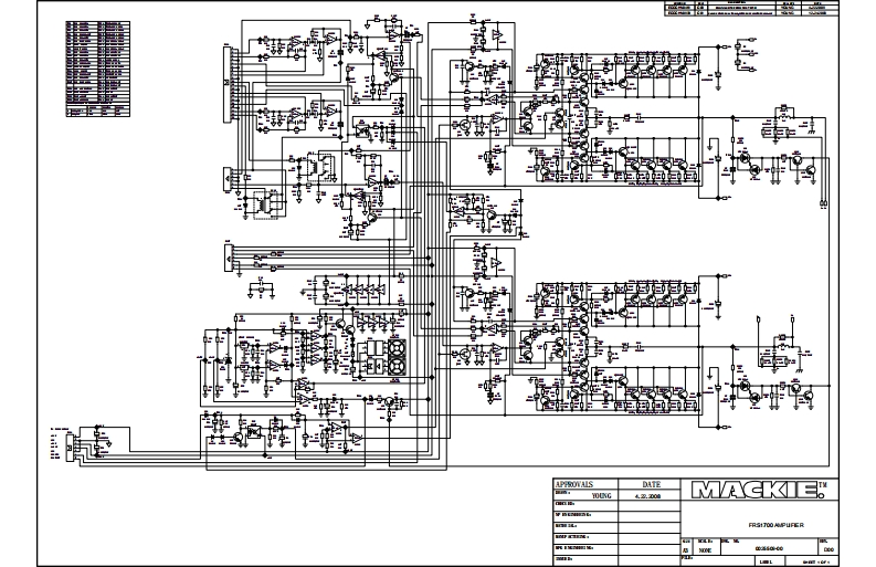 Mackie_FRS1700_Main_Schematic电器原理图