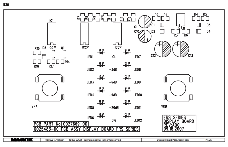 Mackie_FRS2800_Display_Schematic电器原理图_-_Layout