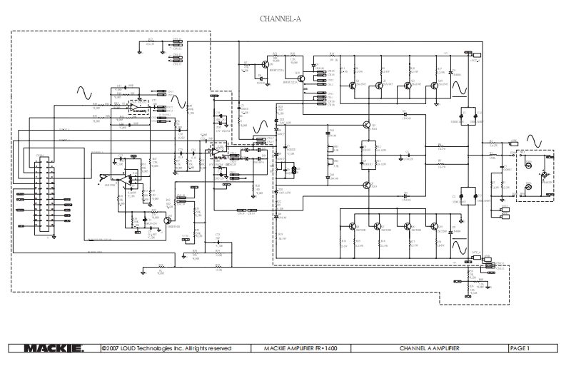 Mackie_FR_1400_电器原理图