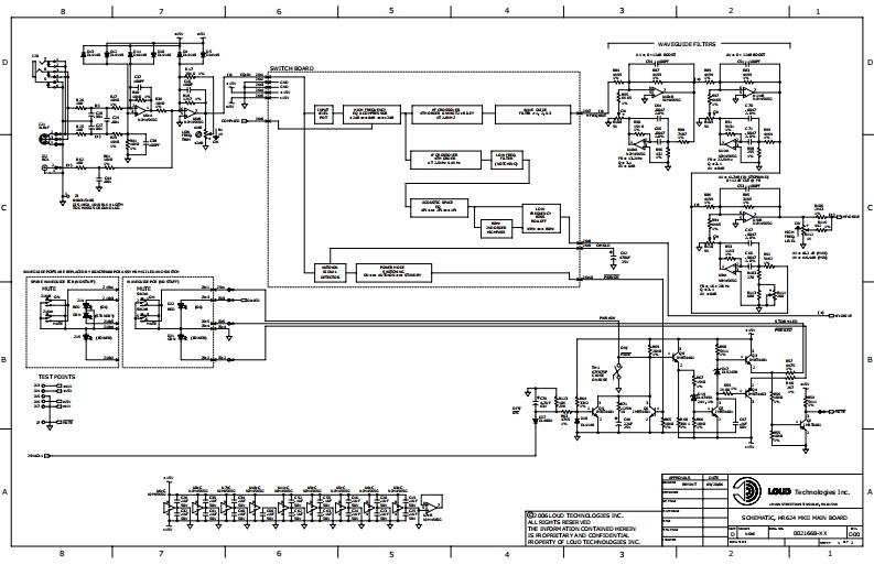 Mackie_HR624_MKII_Main_Schematic电器原理图s