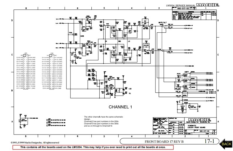 Mackie_LM3204_Schematic电器原理图s
