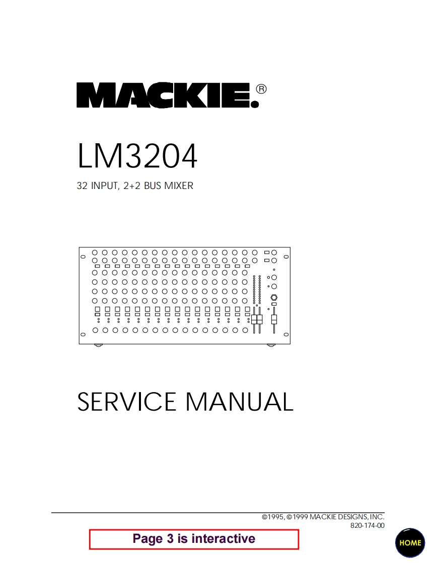 Mackie_LM3204_Service_Manual维修服务手册含电器原理图
