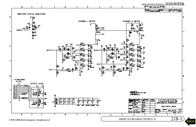 Mackie_M800_Display_Board_Schematic电器原理图s