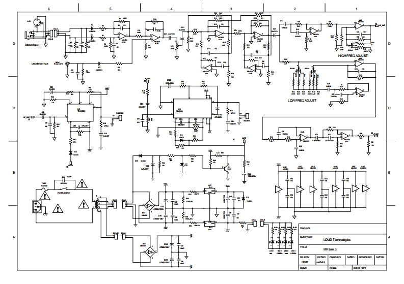 Mackie_MR8_mk3_Schematic电器原理图s