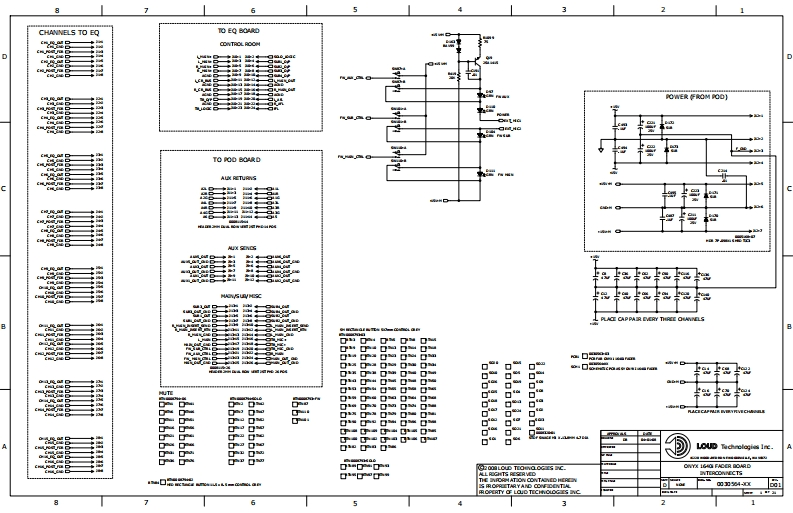 Mackie_Onyx_1640i_Fader_Board_Schematic电器原理图s