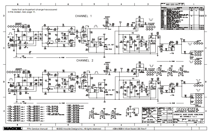 Mackie_PPM408M-_808M_Mixer_Board_Schematic电器原理图s