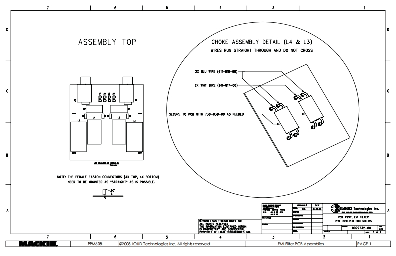 Mackie_PPM608_EMI_Filter_Schematic电器原理图