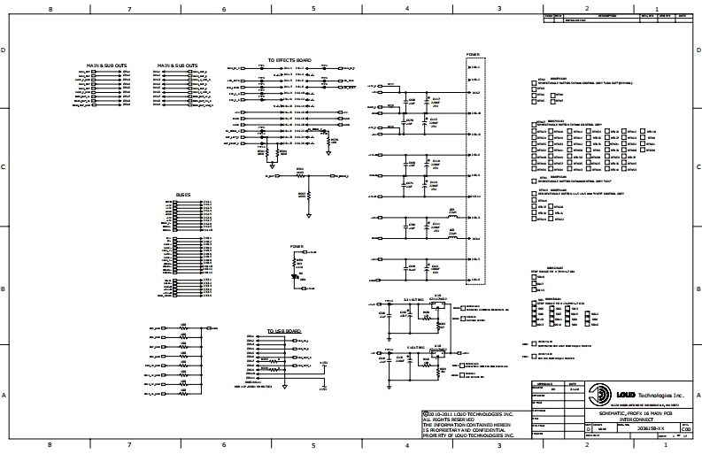 Mackie_ProFX16_Main_Schematic电器原理图s