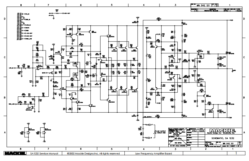 Mackie_SA1232_Low_Frequency_Power_Amp_Schematic电器原理图s