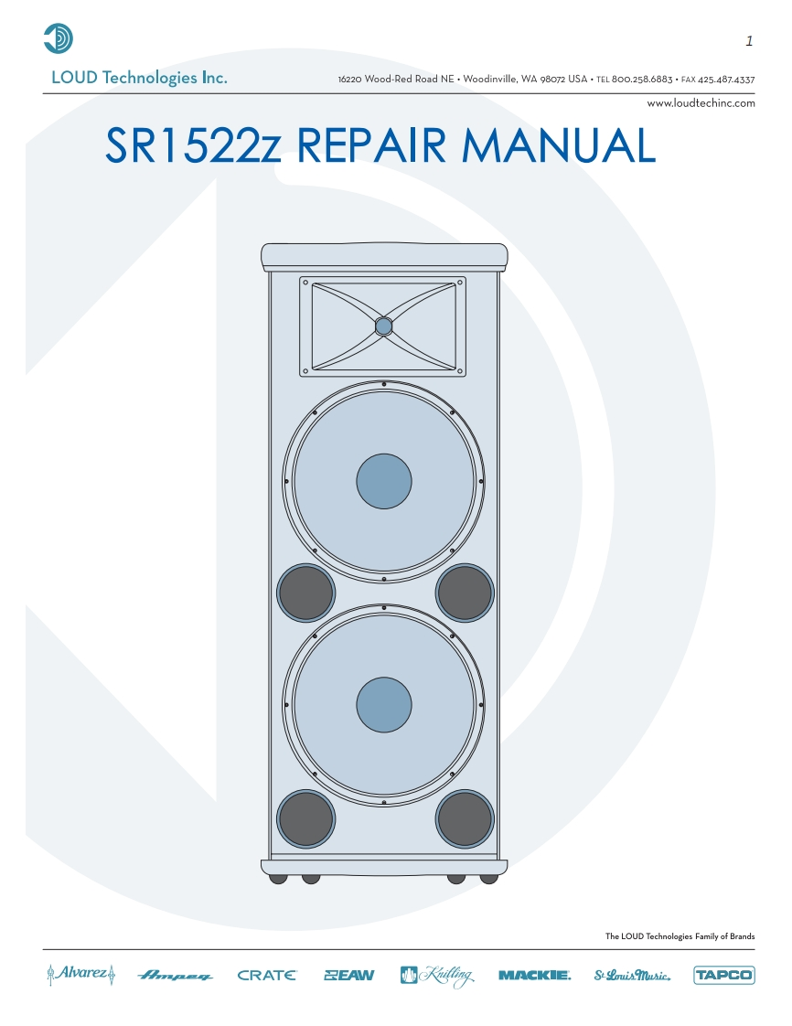 Mackie_SR1522z_Repair_Manual