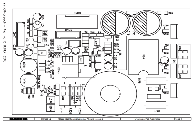 Mackie_SRM350_V2_LF_Power_Amp_Schematic电器原理图