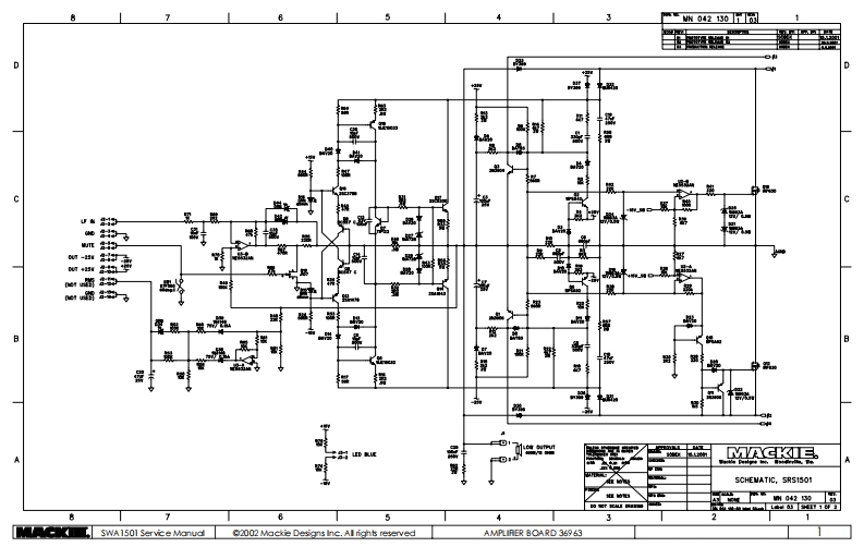 Mackie_SWA1501_(SRS1501_Power)_Schematic电器原理图s