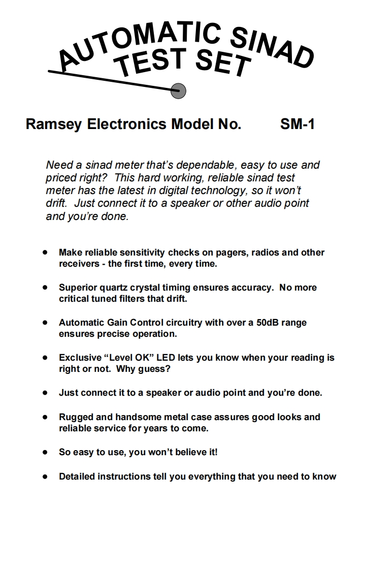Manual-Ramsey-SM-1操作说明书手册