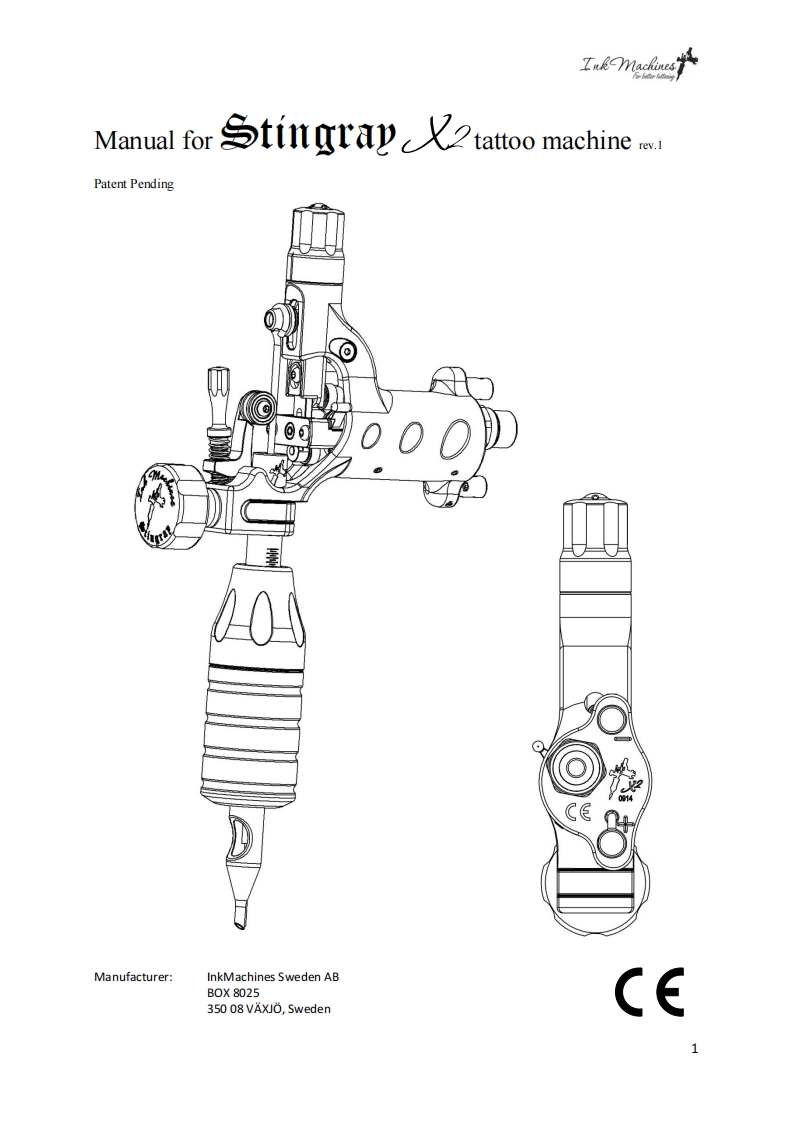 Manual_For_Stingray_X2_tattoo_machine_EN_rev1_0使用说明书手册