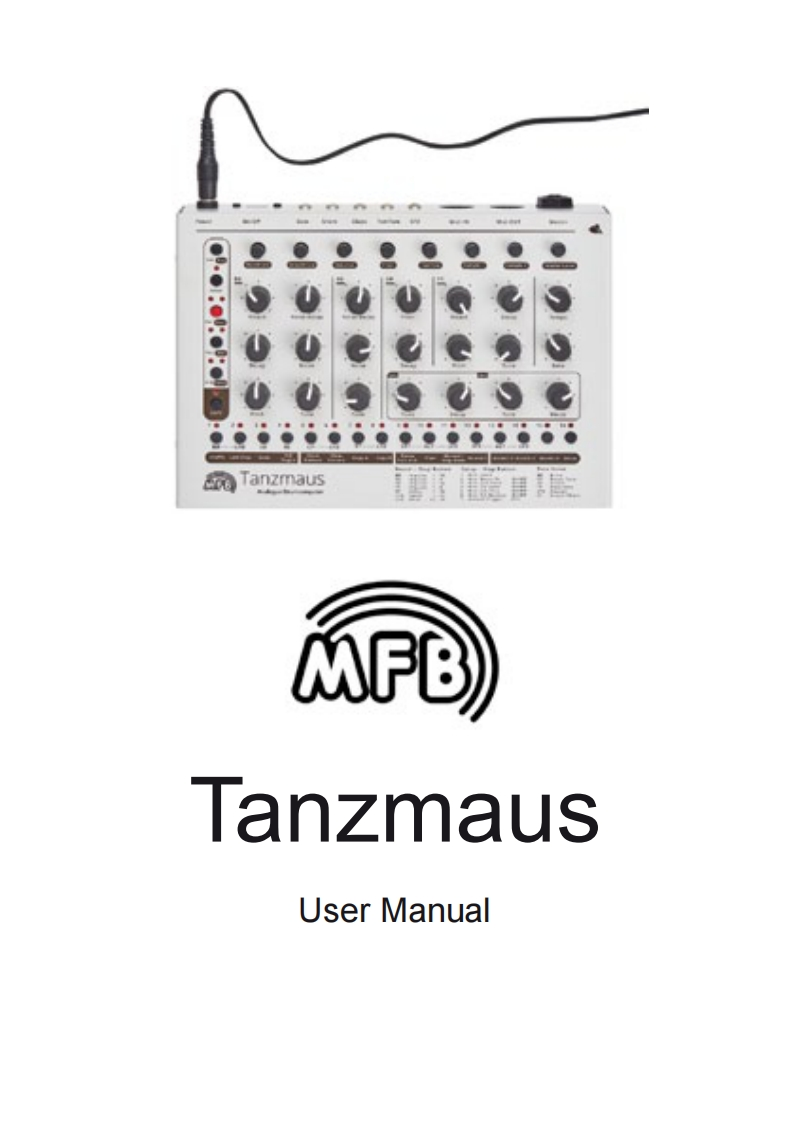 Manual_MFB_Tanzmaus使用操作说明书手册