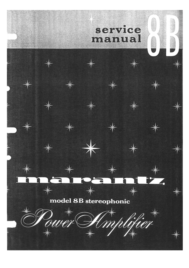 Marantz_8B_维修手册含电器原理图