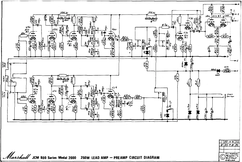 Marshall-2000-250W-Schematic